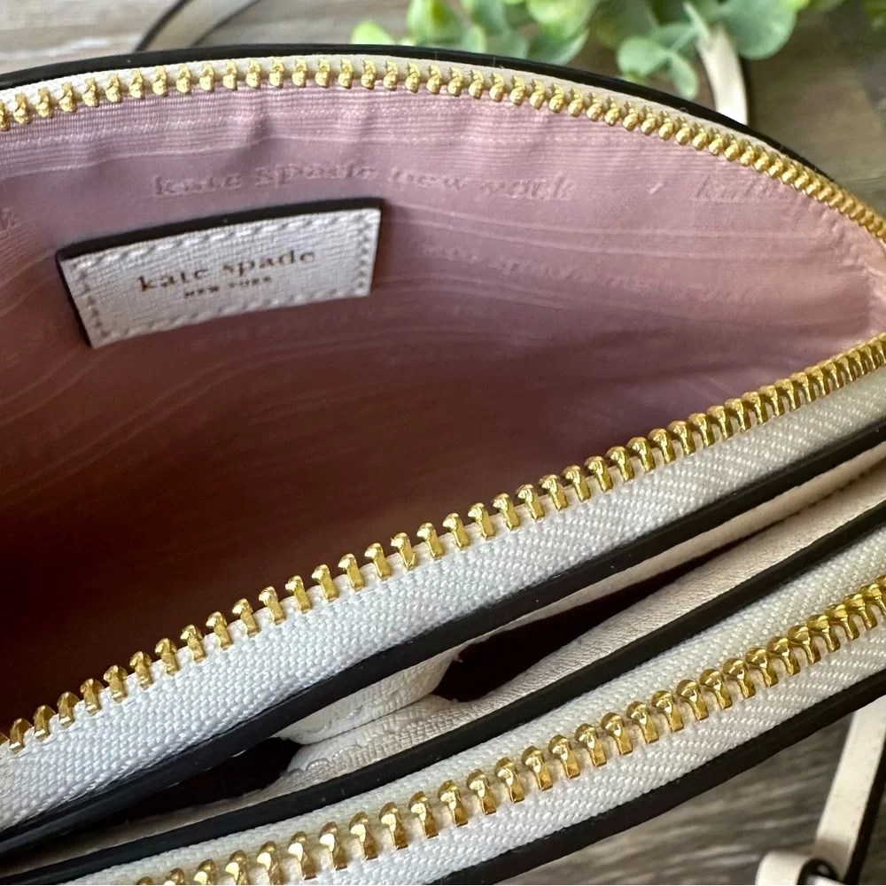 NWT Kate Spade Hearts Double Zip Dome Crossbody - Picture 8 of 10